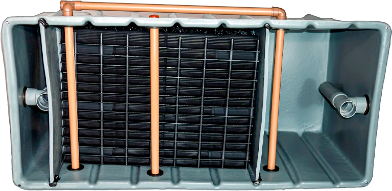 Interior do Separador de Água e Óleo